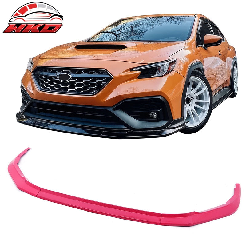Wholesale 22-26 Subaru WRX 4DR IKON Style Front Bumper Lip Chin Spoiler PP Pink 3PCS