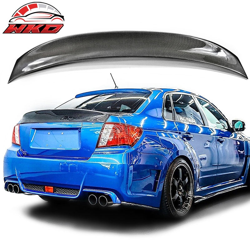 Fits 08-14 Subaru WRX 4Dr 08-11 Impreza STi Rear Trunk Spoiler Wing CF