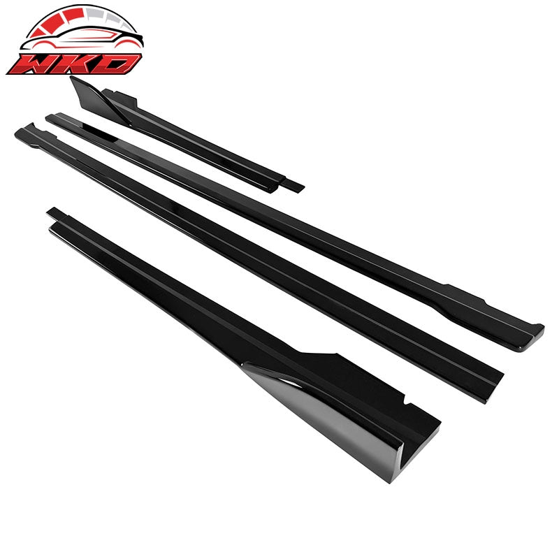 Fits 22-26 Subaru?WRX 5th Gen Gloss Black Side Skirts Extension Rocker Panel 4PC