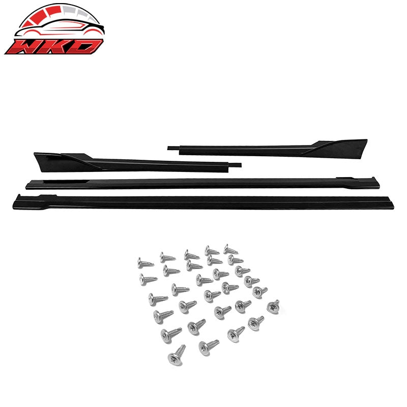 Fits 22-26 Subaru?WRX 5th Gen Gloss Black Side Skirts Extension Rocker Panel 4PC