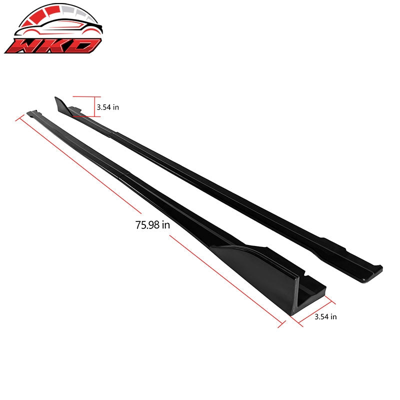 Fits 22-26 Subaru?WRX 5th Gen Matte Black Side Skirts Extension Rocker Panel 4PC