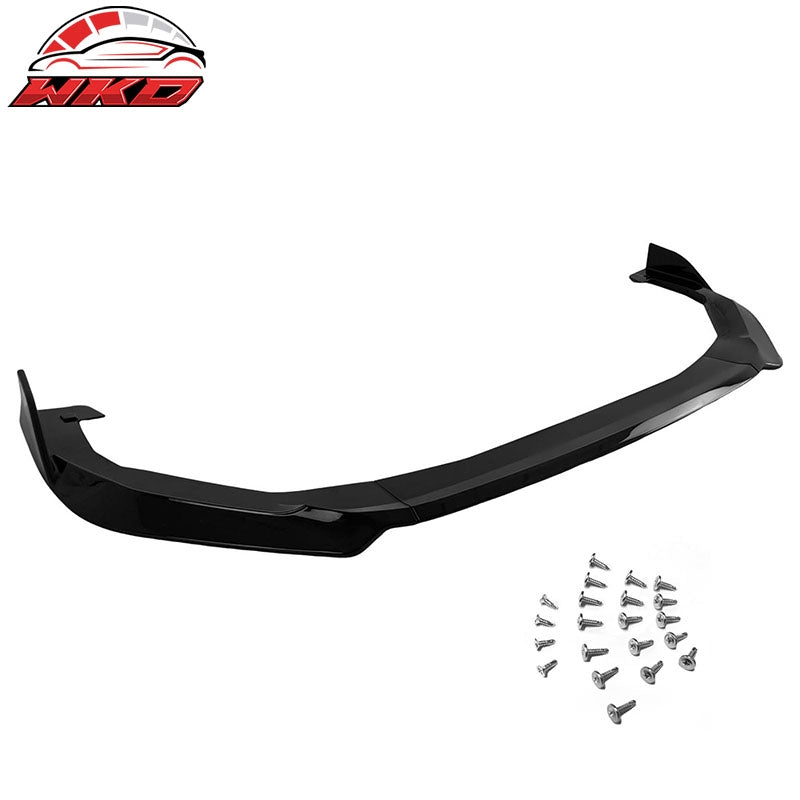 Fits 22-26 Subaru WRX 5th VB 3PCS Front Bumper Lip Spoiler Splitter Gloss Black