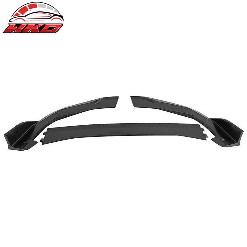Fits 22-26 Subaru WRX 5th VB 3PCS Front Bumper Lip Spoiler Splitter Matte Black