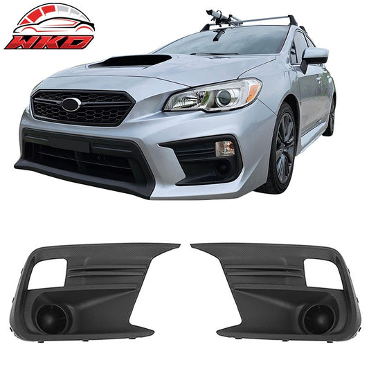 Wholesale 18-21 Subaru WRX Base OE Style 2PCS Front Fog Light Bezel PP Textured Black - Wikond Auto