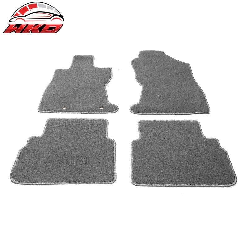 Fits 22-26 Subaru WRX Gray Auto Floor Mats Car Liners Carpets Nylon 4PCS