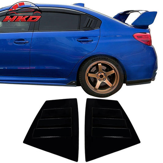 Wholesale 15-21 Subaru WRX IKON Style Side Window Louvers Vent Covers Gloss Black ABS - Wikond Auto