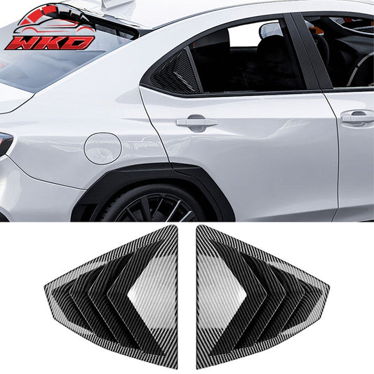 Wholesale 22-26 Subaru WRX IKON Side Window Louvers Vent Cover Carbon Fiber Print ABS - Wikond Auto