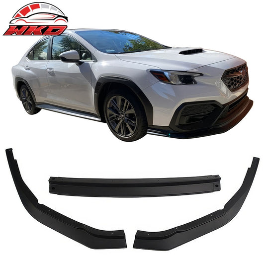 Wholesale 22-26 Subaru WRX IKON Style Front Bumper Lip Chin Spoiler PP Matte Black 3PC