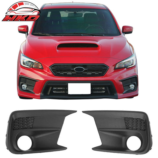 Wholesale 18-21 Subaru WRX Limited OE Style 2PCS Front Fog Light Bezel Textured Black - Wikond Auto