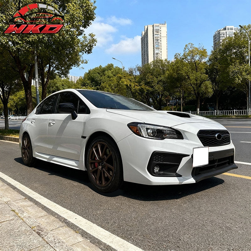 Fits 18-21 Subaru WRX Limited OE Style 2PCS Front Fog Light Bezel Textured Black