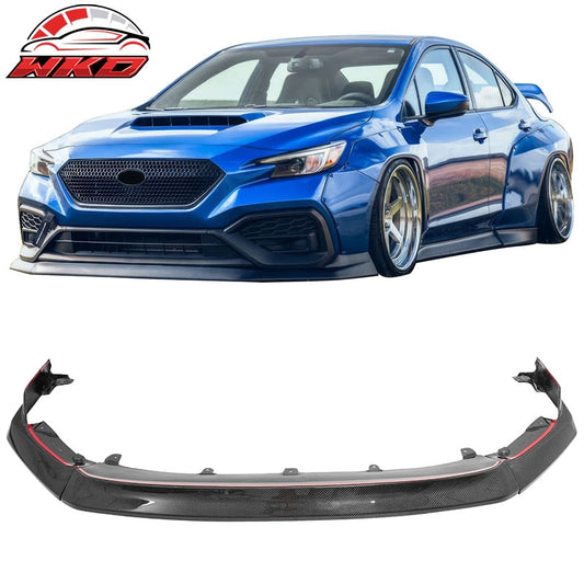 Wholesale 22-26 Subaru WRX OI Style Front Bumper Lip Spoiler Real Carbon Fiber 3PCS - Wikond Auto