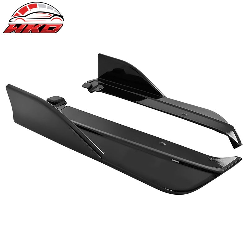 Fits 22-26 Subaru?WRX Gloss Black D Style Rear Bumper Lip Side Corner Aprons Cap