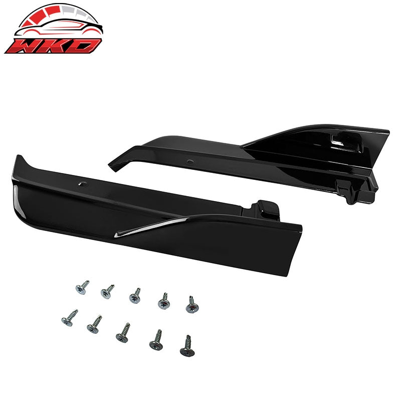 Fits 22-26 Subaru?WRX Gloss Black D Style Rear Bumper Lip Side Corner Aprons Cap
