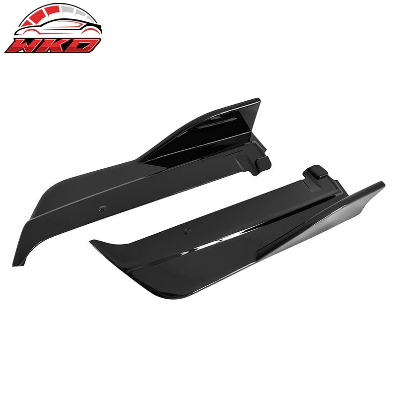 Fits 22-26 Subaru?WRX Gloss Black D Style Rear Bumper Lip Side Corner Aprons Cap