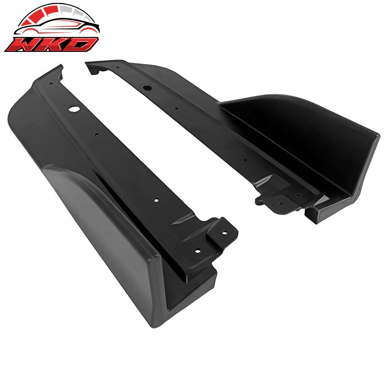 Fits 22-26 Subaru?WRX Matte Black D Style Rear Bumper Lip Side Corner Aprons Cap