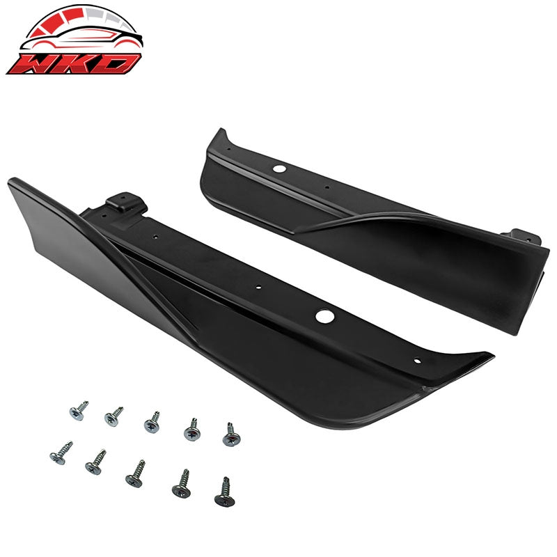 Fits 22-26 Subaru?WRX Matte Black D Style Rear Bumper Lip Side Corner Aprons Cap
