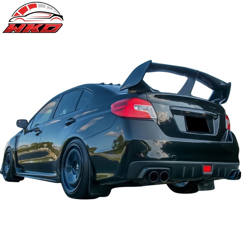 Fits 15-21 Subaru WRX & STI Add On Trunk Spoiler Wing Stabilizer Support ABS 1PC