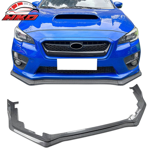 Wholesale For 15-21 Subaru WRX STI CS2 Front Bumper Lip Chin Spoiler PP Carbon Fiber Print - Wikond Auto