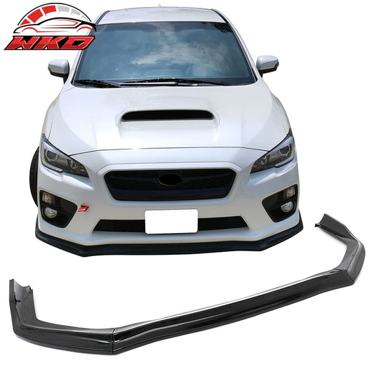 Wholesale 15-17 Subaru WRX STI Front Bumper Lip 3PC CS Style Gloss Black Chin Spoiler - Wikond Auto