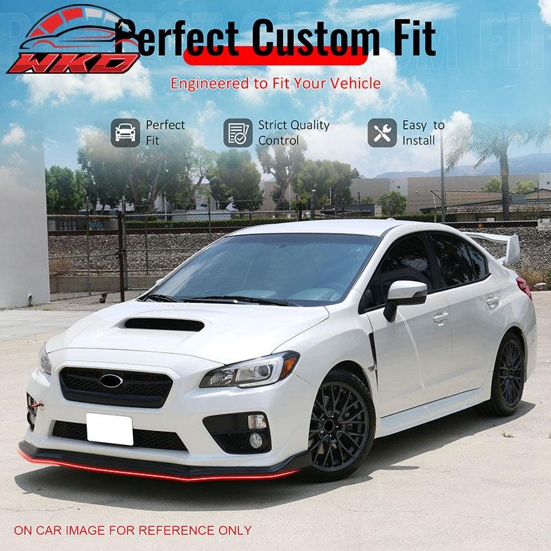 Wholesale 15-21 Subaru WRX STI Front Bumper Lip 3PC CS Style Carbon Fiber Print Kit - Wikond Auto