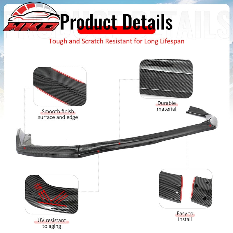 Wholesale 15-21 Subaru WRX STI Front Bumper Lip 3PC CS Style Carbon Fiber Print Kit - Wikond Auto