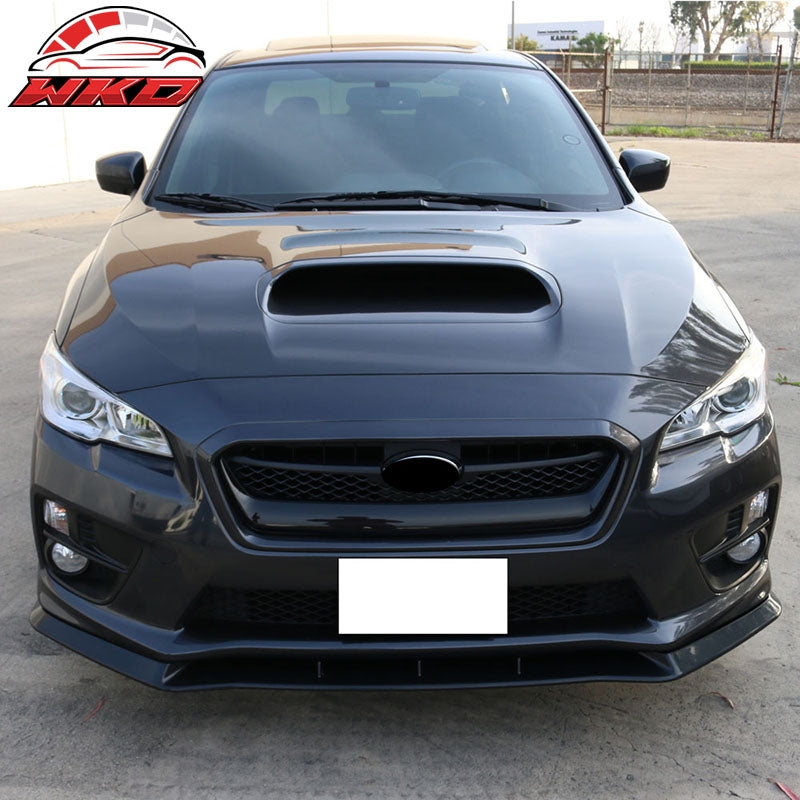 Fits 15-21 Subaru WRX STI Front Bumper Lip MPX Style Chin Spoiler ABS Splitter