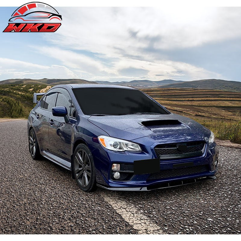 Fits 15-21 Subaru WRX STI Front Bumper Lip MPX Style Chin Spoiler ABS Splitter