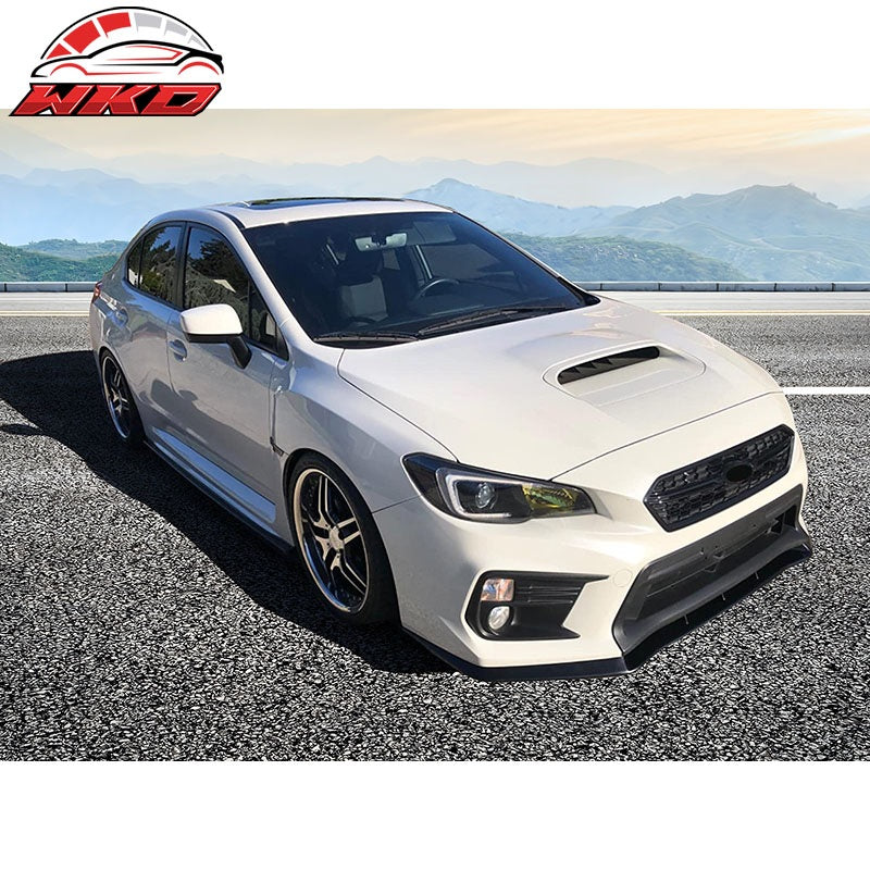 Fits 15-21 Subaru WRX STI Front Bumper Lip MPX Style Chin Spoiler ABS Splitter