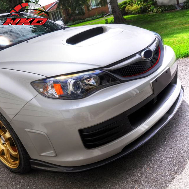 For 08-10 Subaru Impreza WRX STI CS Front Bumper Lip Carbon Fiber