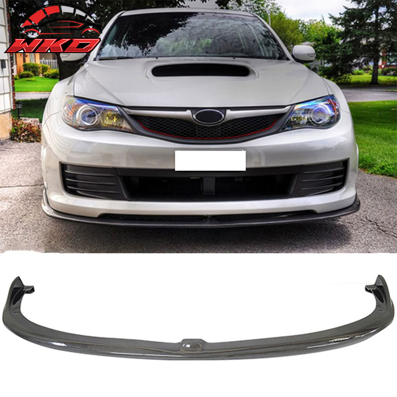 For 08-10 Subaru Impreza WRX STI CS Front Bumper Lip Carbon Fiber