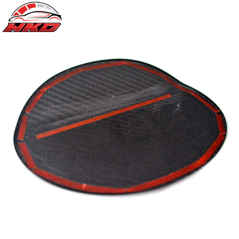 Fits 15-21 Subaru WRX STI Sedan Fuel Tank Cap Cover Trim - Carbon Fiber CF