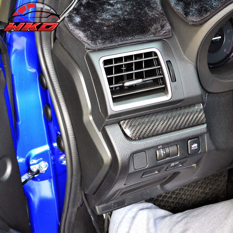 Fits 15-21 Subaru WRX STI Interior Glove Box Decoration Cover Carbon Fiber CF