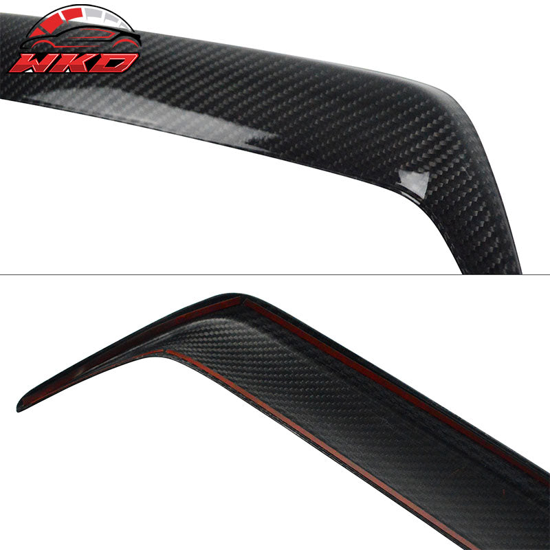 Fits 15-17 Subaru WRX STI Front Grille Garnish Cover Trim Matte Carbon Fiber