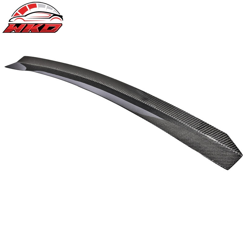 Fits 08-21 Subaru WRX STI Carbon Fiber Gurney Flap Add-On Trunk Lid Spoiler Wing