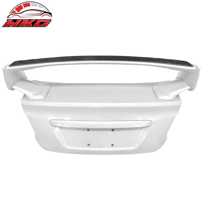 Fits 08-21 Subaru WRX STI Carbon Fiber Gurney Flap Add-On Trunk Lid Spoiler Wing