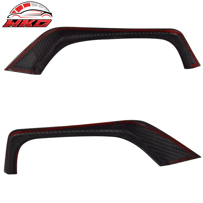 Fits 15-21 Subaru WRX STI Rear Exhaust Pipe Cover Heat Shield Matte Carbon Fiber