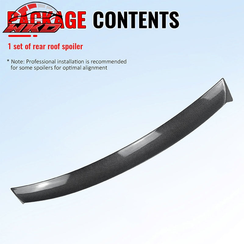Fits 15-21 Subaru WRX STI IKON Style Rear Roof Spoiler Wing Carbon Fiber Print