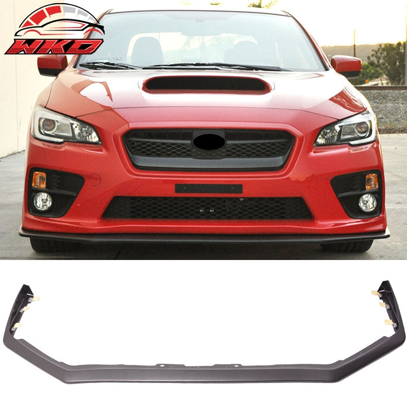 Fits 15-21 Subaru WRX STI OE Style Front Bumper Lip Spoiler Carbon Fiber Print