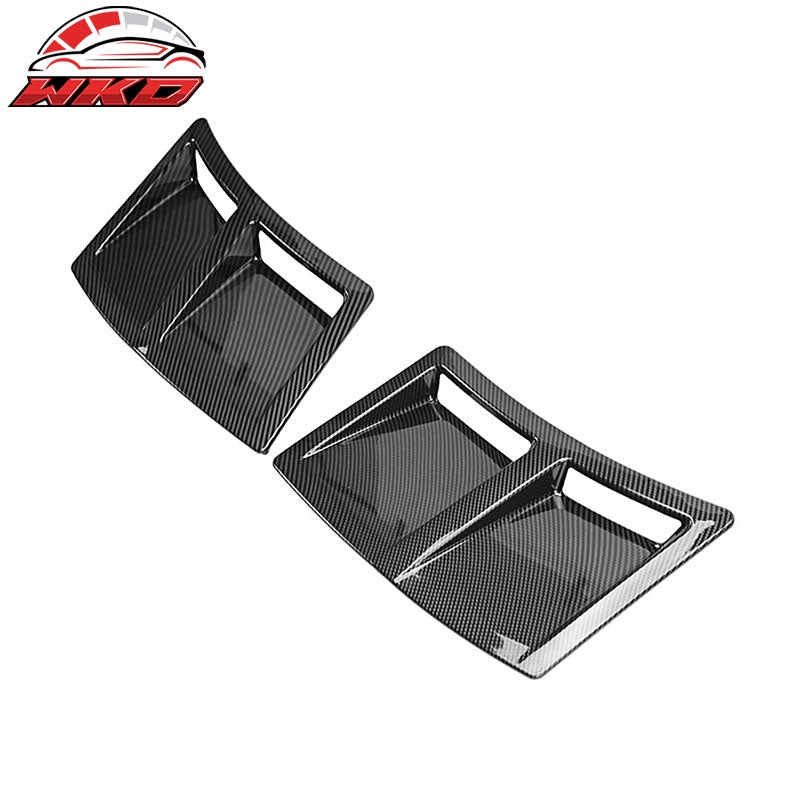Fits 15-21 Subaru WRX & STI Rear Bumper Air Vent Corner Cover Carbon Fiber Print