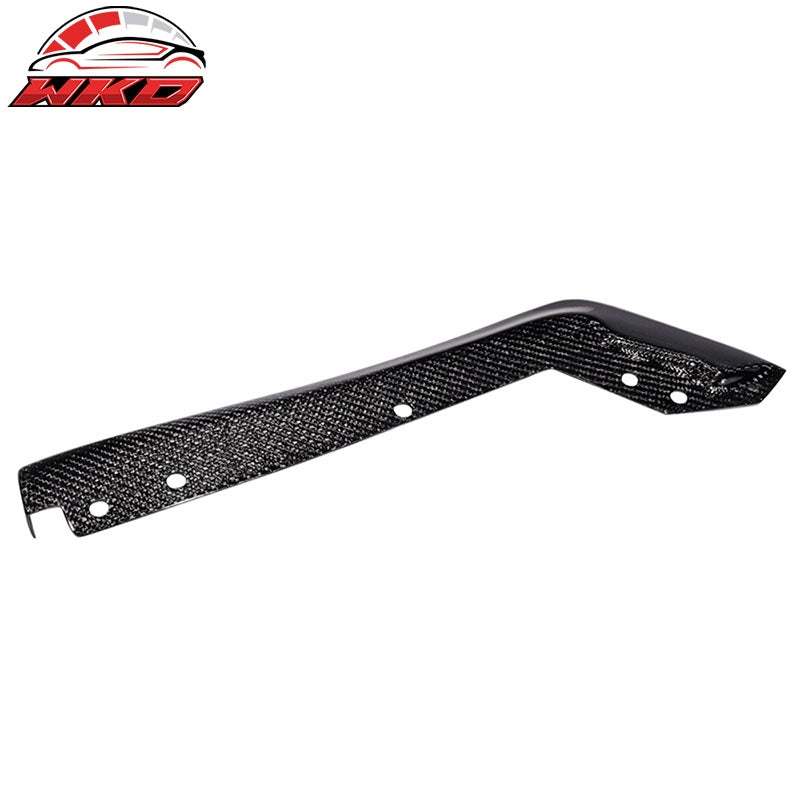 Fits 15-21 Subaru WRX/STI Rear Bumper Apron Splitters - Matte Carbon Fiber