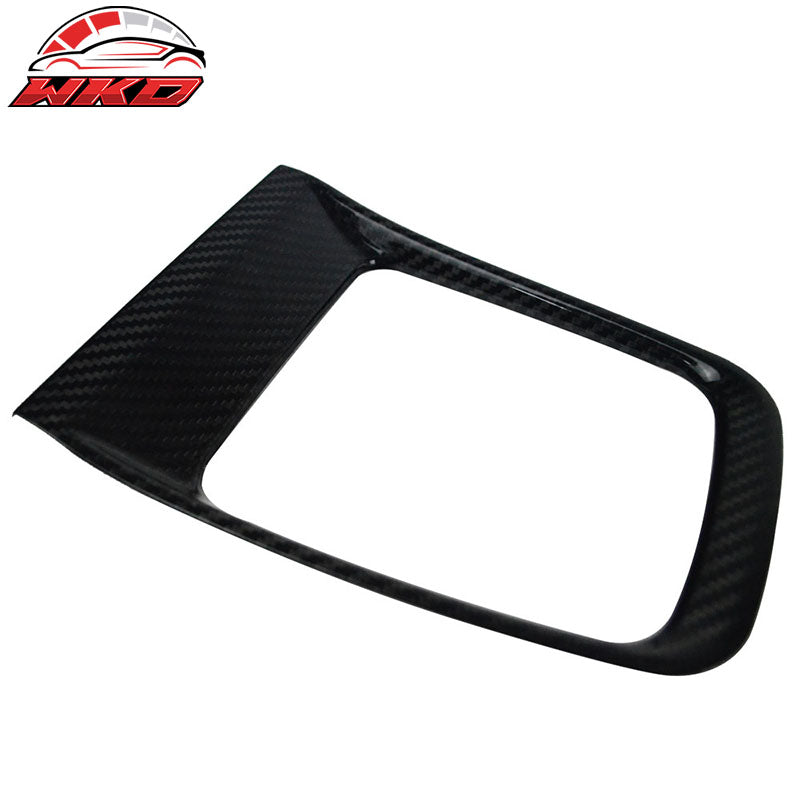 Fits 15-21 Subaru WRX STI Carbon Fiber CF Front Gear Shifter Panel Cover Trim
