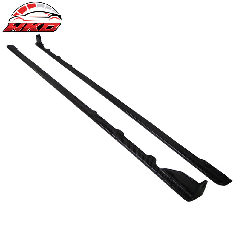 Fits 15-21 Subaru WRX 4Dr STI Style Side Skirts - Carbon Fiber CF