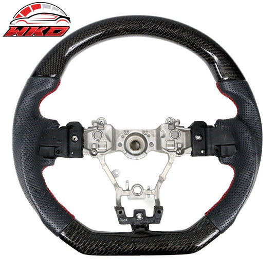 Wholesale 15-21 Subaru WRX & STI Steering Wheel W/Red Strip Carbon Fiber CF Leather
