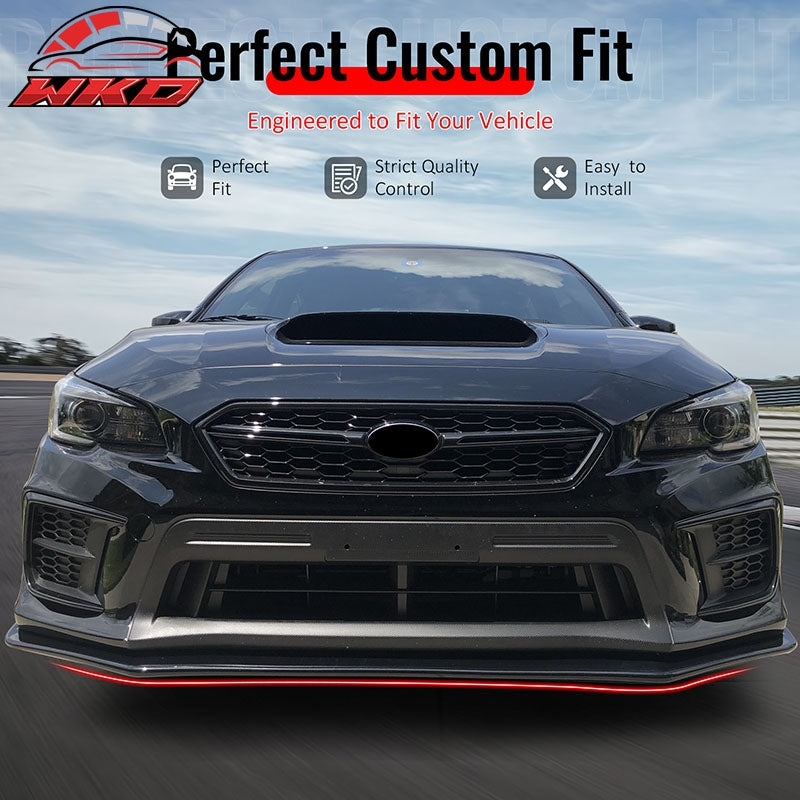 Fits 15-21 Subaru WRX STI V-Limited Style Front Bumper Lip Splitter Unpainted PP