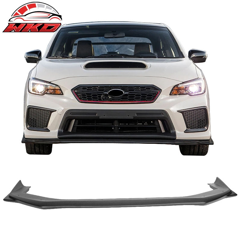 Wholesale 15-21 Subaru WRX STI V2 Style Front Bumper Lip Spoiler - Matte Black ABS