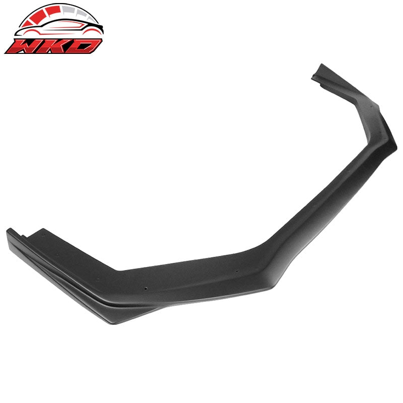 Fits 15-21 Subaru WRX STI V2 Style Front Bumper Lip Spoiler - Matte Black ABS