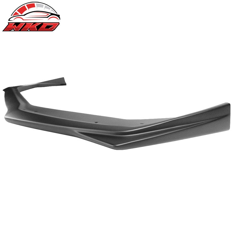 Fits 15-21 Subaru WRX STI V2 Style Front Bumper Lip Spoiler - Matte Black ABS