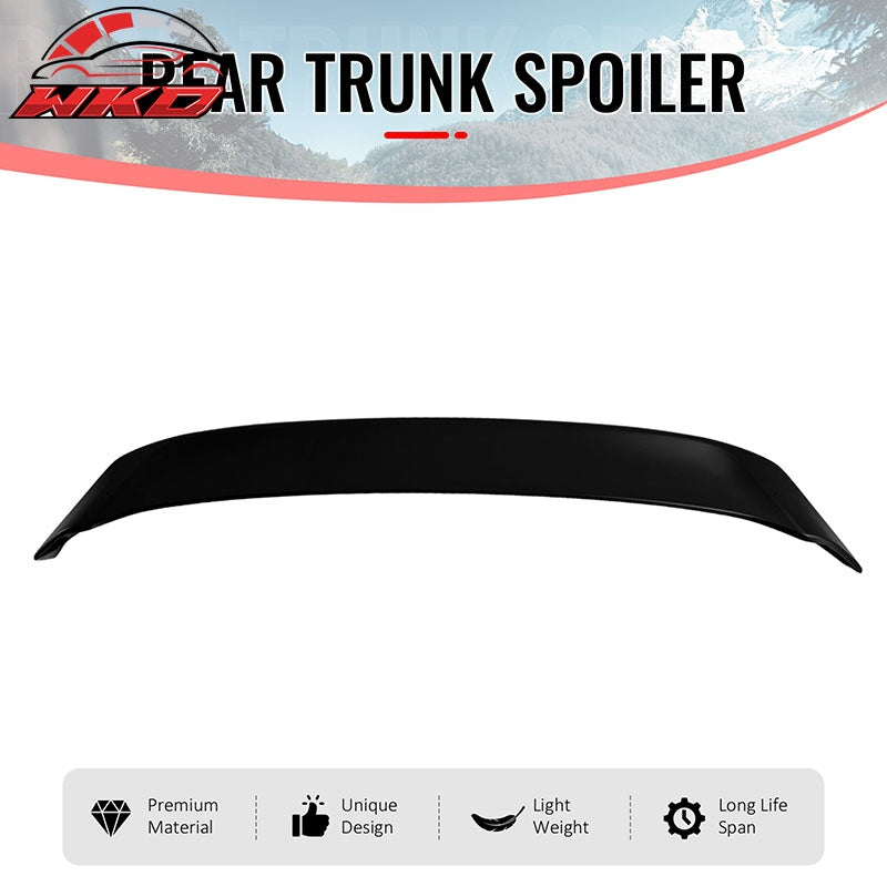 Fits 2022-2026 Subaru WRX VB DTO Style Rear Trunk Spoiler Wing ABS Primer Black