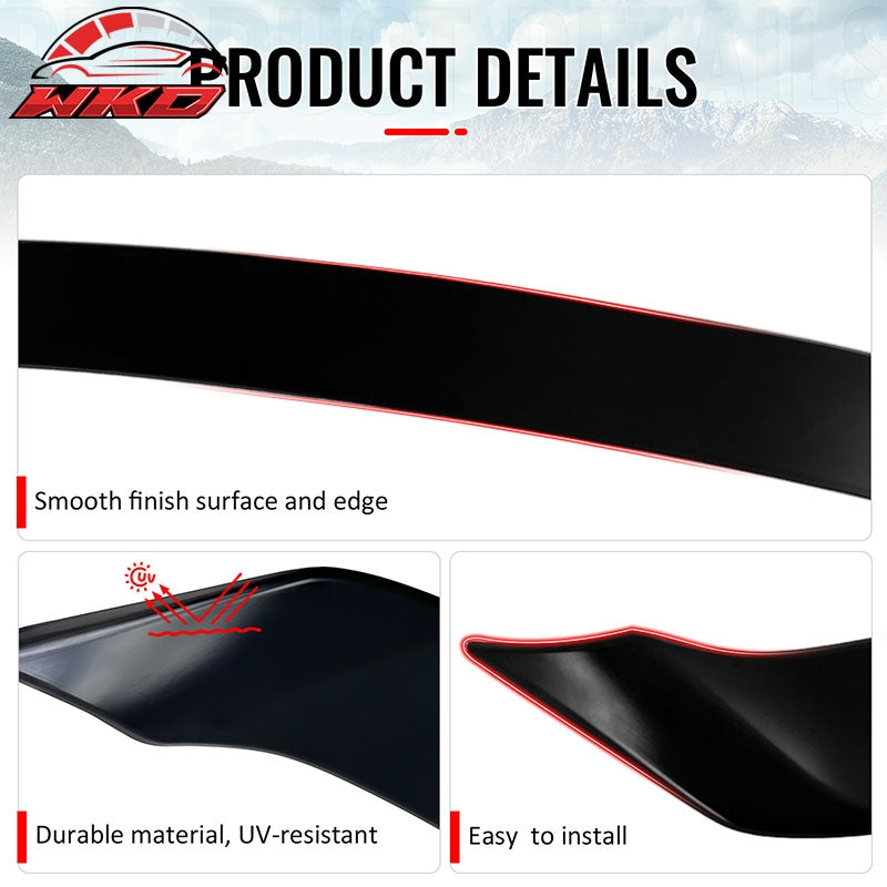 Fits 2022-2026 Subaru WRX VB DTO Style Rear Trunk Spoiler Wing ABS Primer Black