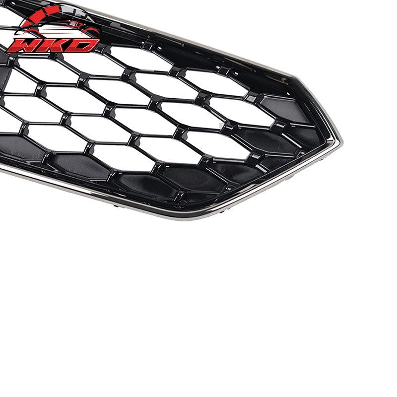 Fits 22-26 Subaru WRX VB JDM2 Style Front Upper Grille Gloss Black Chrome Frame